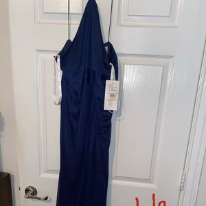 David’s Bridal Ling Navy Bridesmaid dress